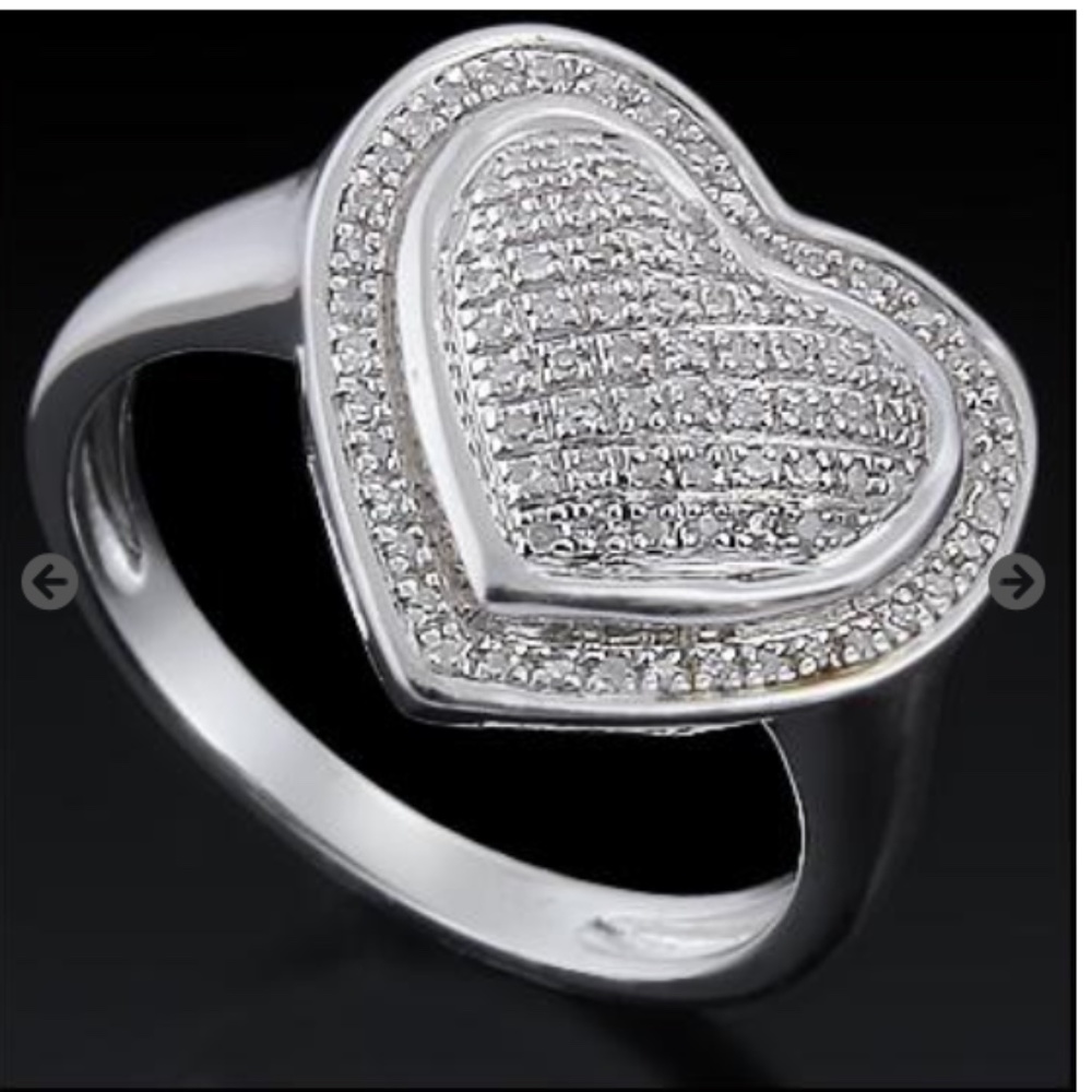 New Heart Shaped Diamond Ring